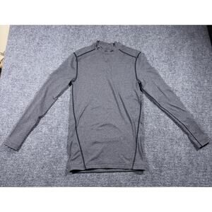Under Armour Men's Medium Gray Compression Shirt Long Sleeve Athletic Wear